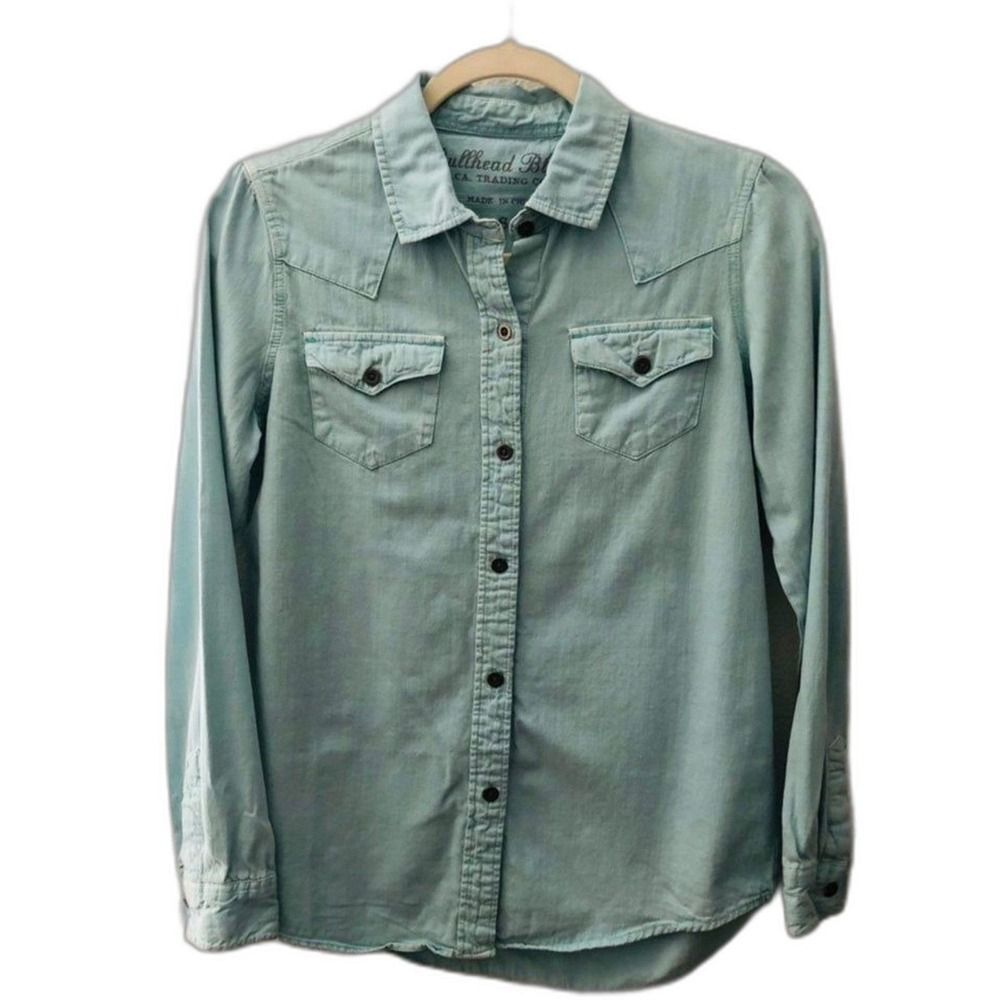 *Bullhead Black Denim Buttondown - Small